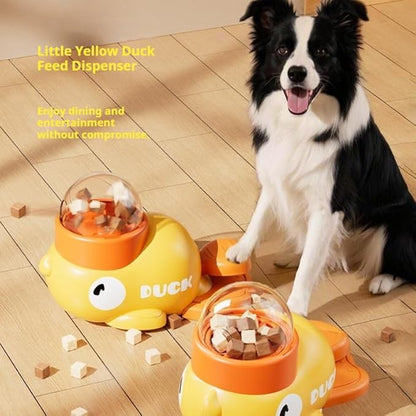 Interactive Dog Toys Puzzle Slow Feeder,Cat Treat Dispenser Toy,Cognitive Enrichment Dog Toys for Small Puppies Medium Large Breed, IQ Training and Brain Stimulating for Smart Dogs Yellow