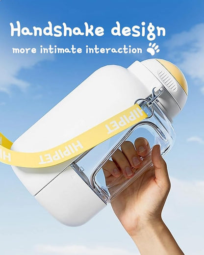 35oz Water Bottle, Portable Dog Water Bottle with Shoulder Strap, BPA Free, Leak Proof, Large Capacity, Pet Water Dispenser with 10oz Bowl for Walking, Hiking, Camping, Travel