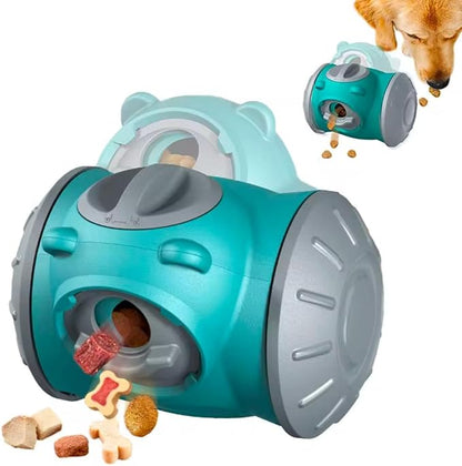 Rolling Dog Slow Feeder Toy - Dog Puzzles for Smart Dogs, Treat Dispensing Puzzle Toy for Small, Medium & Large Dogs – Engaging Food Dispenser for IQ Training & Boredom Relief