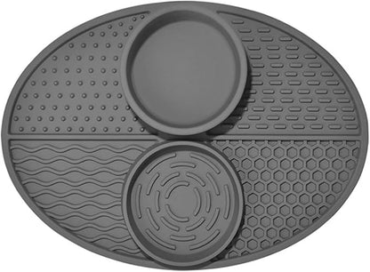 Suction Cup Pet Drinking Licking Pad Silicone Dogs Lick Pad Cats Bath Slow Eating Feeders Puppies Anti-Choking Mat Feeder Bowl Silicone Food Bowls for Cats to Down Eating