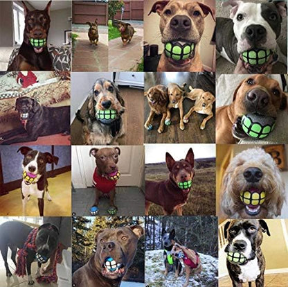 Dog Balls Toys Squeaky Fetch - Rubber Funny Ball Gifts for Large Medium Dogs (Variety Pack) - Image 6