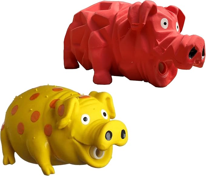 Multipet Latex Grunting Toy Bundle Color:Goblet Pig/Origami Pig