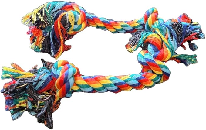 Puppy Rope Toys for Small Dogs - Puppy Teething Toys - Knots Dog Toy for Smart Newborn Pet and High Active Puppies - Doggy Mini Dental Pack of 2