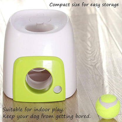 Dog Ball Reward Machine, Interactive Tennis Balls Rolling to Motivate, ABS pet Toys for Indoor and Outdoor Play