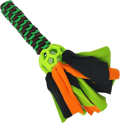 Shinsto Dog Interactive Toy Rope Ball for Chew Durable Flirt Pole Replacement Outdoor Exercise for Black Green One Size