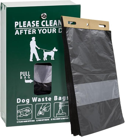 Zero Waste USA® 800 Dog Waste Station Bags – ONEpul® Header Refill Bags – Dispense 1 Bag at a Time with Pull-Strap – Fits Most Dog Waste Hanging Bag Stations (8 Headers of 100 Bags)