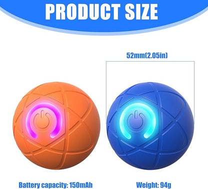 Interactive Dog Toys, Self-Moving Ball, 2026 New Dog Ball Automatic Toy for Small-Medium/Large Dogs, Funny Dogchew Toys, Electric Bouncing Vibrating Dogs Balls,USB Rechargeable