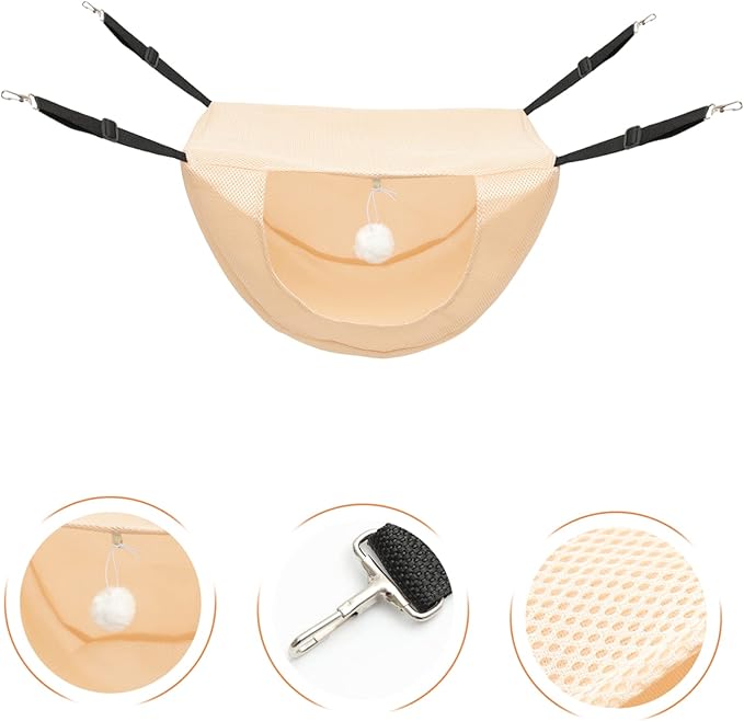 Cat Cage Hammock Breathable Cat Bed for Indoor Use Hanging Hammock for Pets Comfortable and Washable for Play and Sleep