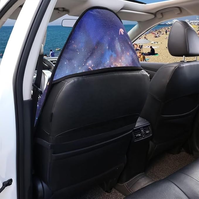 Coldinair Galaxy Butterfly Waterproof Towel Car Seat Covers,Beach Sweat Car Seat Protector Front Seats Only Universal Fit for Trucks