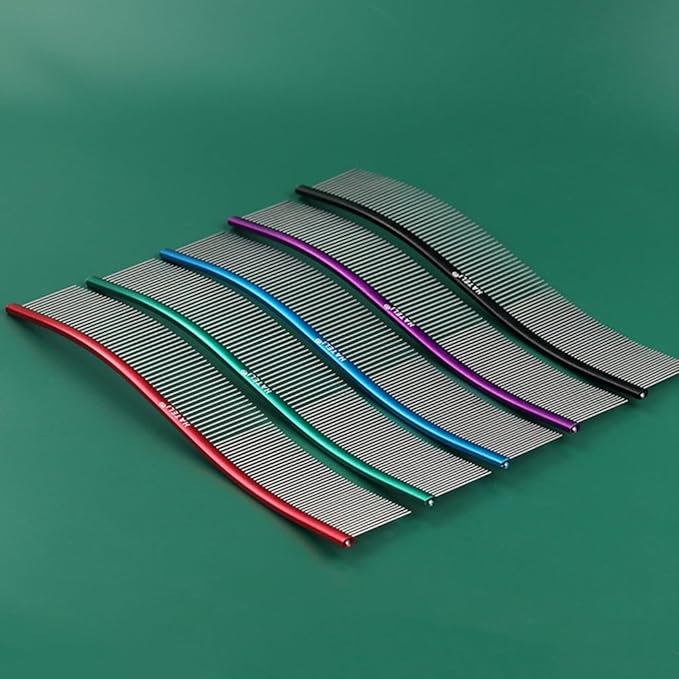 Pet Deshedding Comb For Dogs Cats Easy Use Stainless Steel Hair Comb For Pet Shedding Hair Curved Comb For Pet Grooming Pet Hair Removal Comb