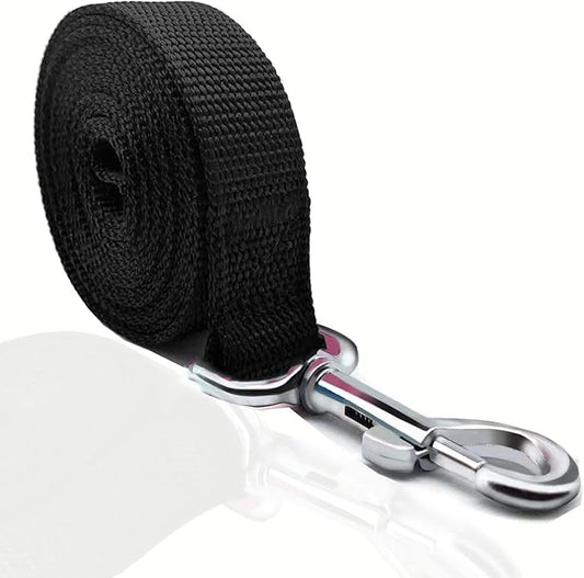 TAIAN 4FT/5FT/6FT Strong Dog Leash, Nylon Dog Leashes for Small Medium Large Dogs (5/8 in x 5 ft, Black)