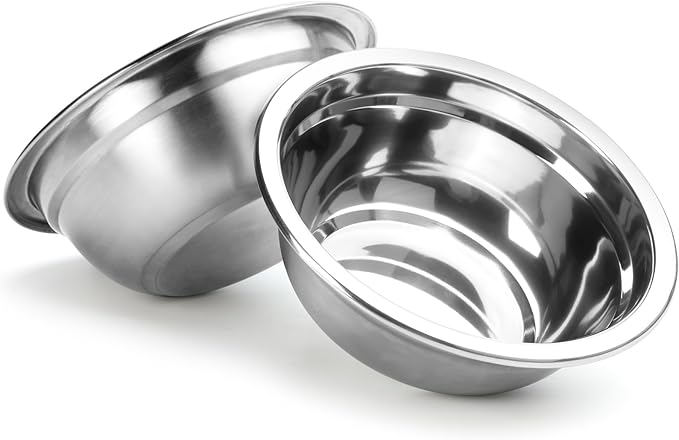 COMESOON 2 Pack 7.2" Stainless Steel Dog Bowls 50oz Thickened Durable Replacement Dog Food Bowls for Food and Water, Fit for COMESOON Bowl Stand DB-B01/DB-B03
