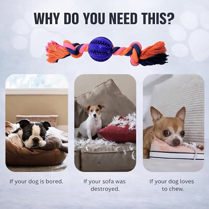 Medium and Small Puppy Toys - Puppy Teething Toys, Chew Toys for Dogs, Small Dog Rope Toys, Treat Dispensing Dog Toys for Puppy Training and Dental Health, Ideal for Dog Owners