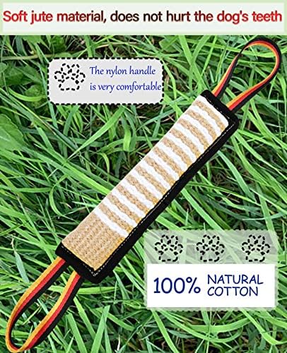 Clysoru Dog Tug Toy Tough Jute Bite Pillow Lasting Training Equipment Puppy to Large Dogs Interactive for Large and Small - Image 5