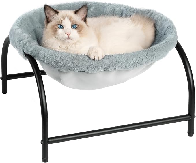 Cat Bed Dog Bed Pet Hammock Bed Kitty Sleeping Cat Supplies Pet Supplies Whole Wash Stable, Detachable, Breathable, Easy Assembly Indoors Outdoors, 16.9 in x 16.9 in x 9.5 in