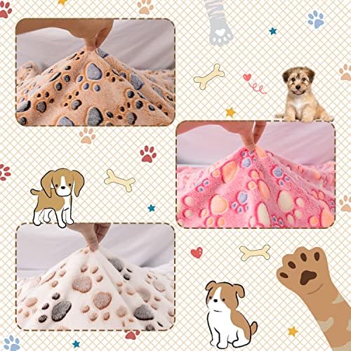 Rezutan Blanket for Large Dogs & Cats Soft Reversible Cute Paw 40"x31" - Image 2