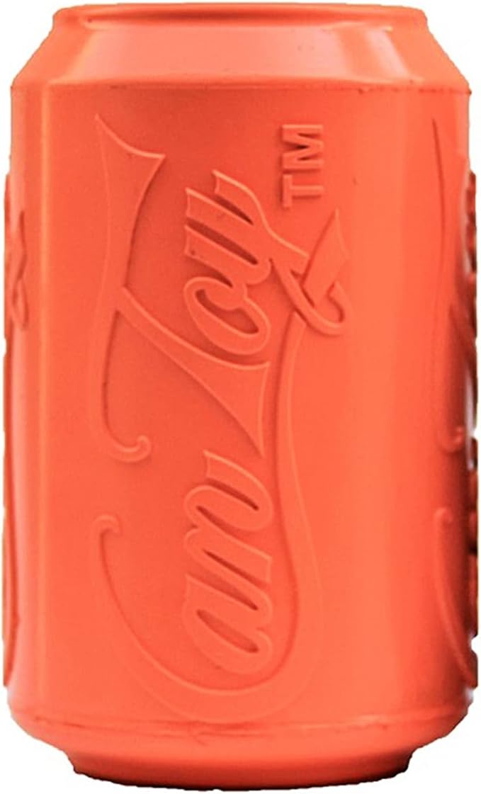 SodaPup Soda Can – Durable Dog Treat Dispenser & Chew Toy Made in USA from Non-Toxic, Pet Safe, Food Safe Natural Rubber Material for Mental Stimulation, Problem Chewing, Calming Nerves, & More