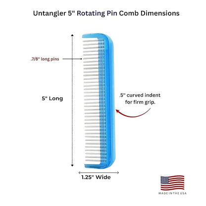 Pet Comb (5", Sky Blue)