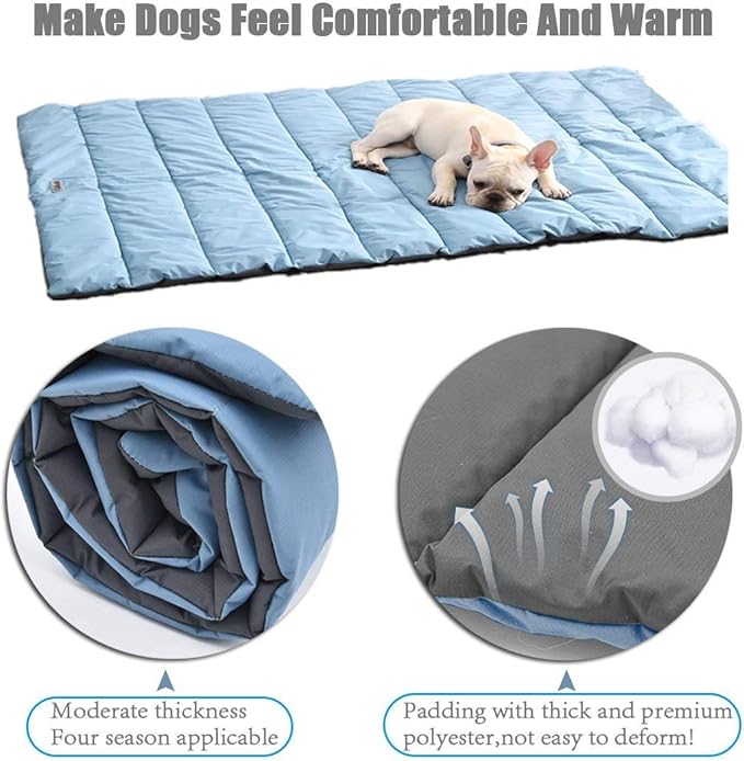 CHEERHUNTING Outdoor Dog Bed, Waterproof, Washable, Large Size, Durable, Water Resistant, Portable and Camping Travel Pet Mat 51X35