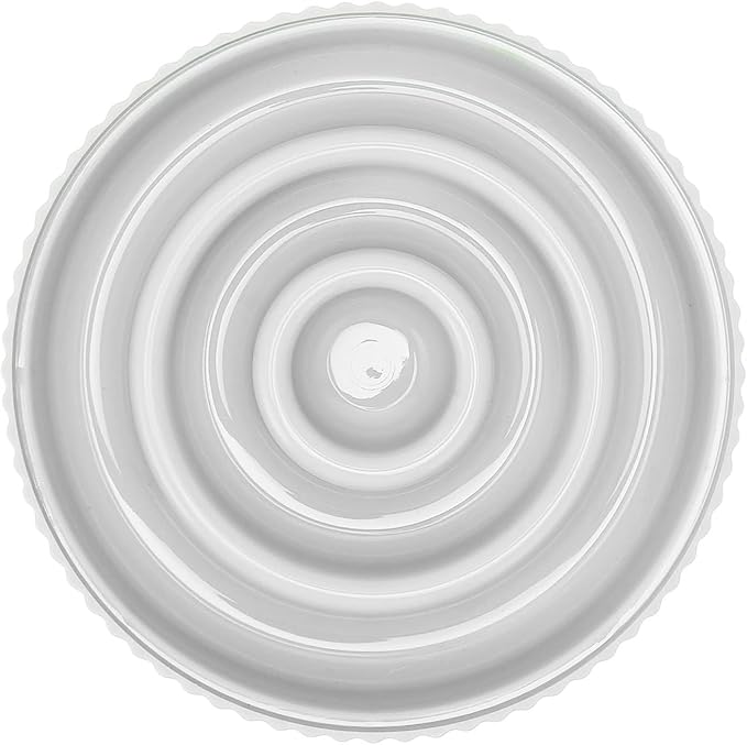 Tnfeeon Slow Feeder Dog Bowl Anti Gulping Eating Interactive Bloat Stop Fun Alternative Non Slip Dog Slow Food Feeding Pet Bowl Slow Eating Design for Small Medium Size (White)