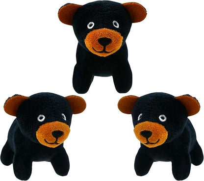Bear Plush Dog Toy Squeaky Toy, Interactive Hide and Seek Replacement Dog Toys for Small & Medium Dogs (3Pcs Squeaky Bear)