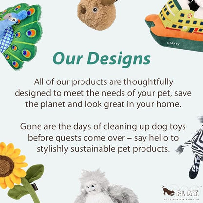 P.L.A.Y. Cute Plush Dog Toys - Fast Food Themed Durable Squeaker Chew Toy, Great for Puppies & Small, Medium, Large Dogs - Machine Washable, Recycled Materials (American Classic French Fries, X-Small)