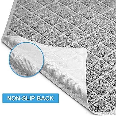 Niubya Premium Cat Litter Mat, Litter Box Mat with Non-Slip and Waterproof Backing, Litter Trapping Mat Soft on Kitty Paws and Easy to Clean, Cat Mat Traps Litter from Box - Image 5