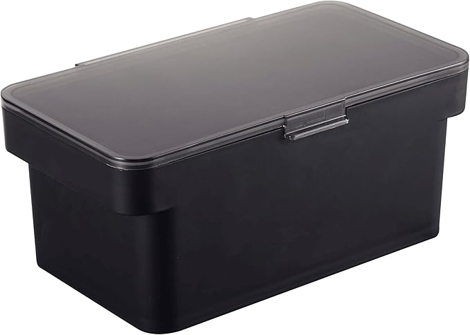 YAMAZAKI Home Tower Airtight Pet Food Storage Container - Cat And Dog Food Holder Bin With Transparent Lid And Handle - Small - Polypropylene - 0.8 Gallons, 3 Liters