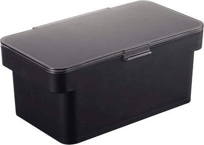 YAMAZAKI Home Tower Airtight Pet Food Storage Container - Cat And Dog Food Holder Bin With Transparent Lid And Handle - Small - Polypropylene - 0.8 Gallons, 3 Liters