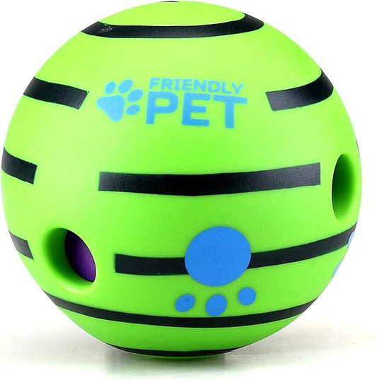 Wobble Giggle Ball and Plush Squeaky Toy Combo for Dogs (Donkey)