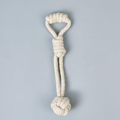 Pet Rope Toys (Small Grayish-White Rope 4pcs)
