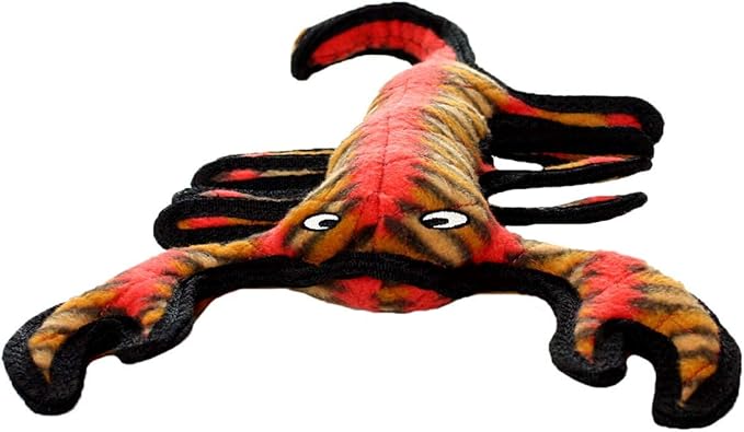TUFFY - World's Tuffest Soft Dog Toy - Desert - Multiple Layers. Made Durable, Strong & Tough. Interactive Play (Tug, Toss & Fetch). Machine Washable & Floats (Scorpion, Large 2 Pack)
