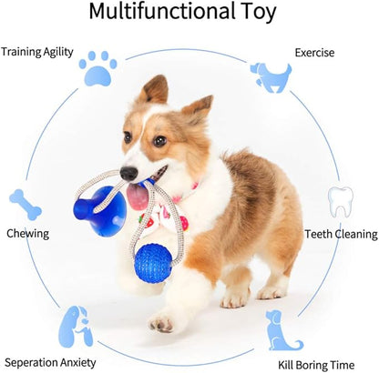 Multifunction Pet Molar Bite Toy Cleaning Teeth Safe Elasticity Soft for Dog Puppy Dog Rope Toys