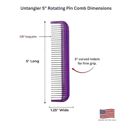 Pet Comb (5", Royal Purple)