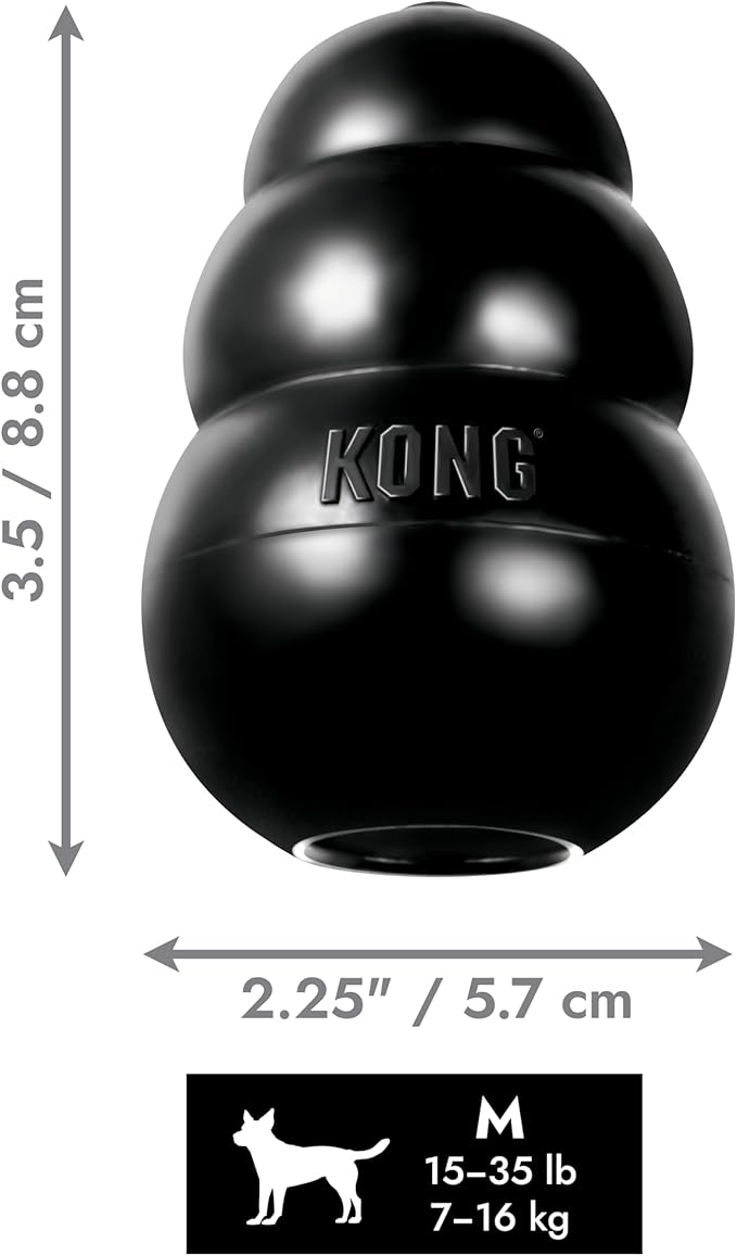 Kong Extreme Dog Pet Toy Dental Chew Size: Medium Pack of 2