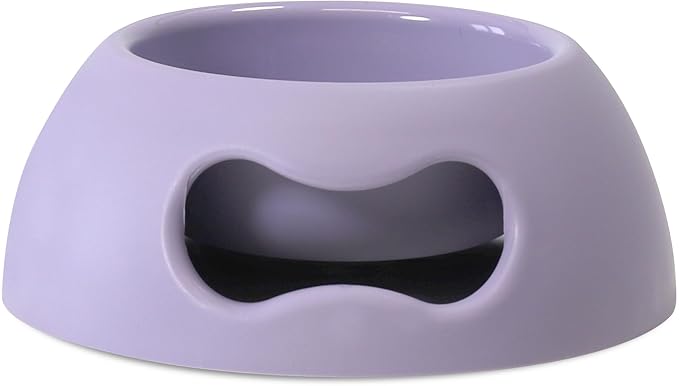 United Pets Pappy Dog Bowl for Dogs and Cats | BPA Free Premium Water and Food Pet Bowls Feeder for Small to Medium Pets | Eco Friendly & Pet Safe Food Grade Materials | Made in Italy | Purple -12 Oz