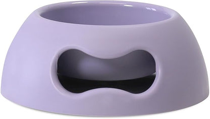 United Pets Pappy Dog Bowl for Dogs and Cats | BPA Free Premium Water and Food Pet Bowls Feeder for Small to Medium Pets | Eco Friendly & Pet Safe Food Grade Materials | Made in Italy | Purple -12 Oz