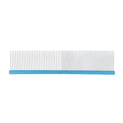 Greyhound Comb For Dogs, Metal Comb For Dogs Metal Dog Comb Cat Comb For Removing and Knots Dog Combs with Rounded Ends Grooming Tool For Long Short Haired Dog (Blue