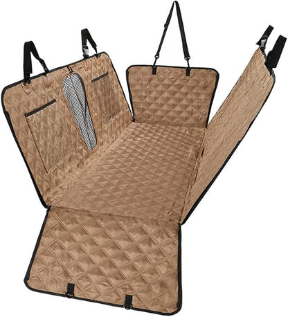 Dog Car Back Seat Cover for Lincoln Corsair 2022 2023 2024 2025 Pet Car Mat Waterproof Scratch-Resistant Pet Hammock Pet Protector Mat Interior Accessories,Brown
