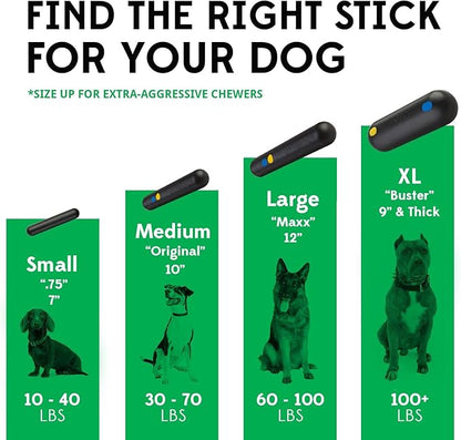 Goughnuts — Dog Toys for Aggressive Chewers | Virtually Indestructible Dog Toy Stick for Medium Breeds Such as Pit Bulls | Heavy Duty Dog Toy | Orange