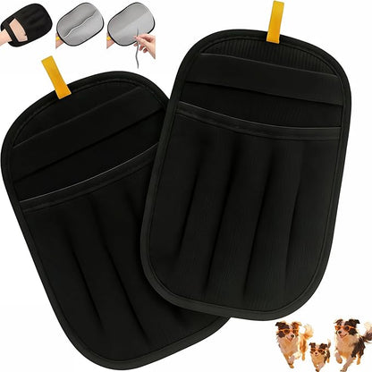 2PCS Pet Hair Removal Glove for Cats & Dogs, Reusable Electrostatic Pet Hair Remover Mitt, Five-Finger Design for Clothing, Couch, Carpet, Car Seat