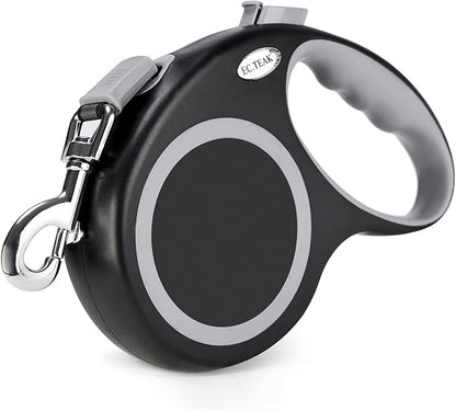 Retractable Dog Leash 26 FT, Heavy Duty Dog Leash for Dogs up to 110lbs, Strong Nylon Tape No Tangle, One-Handed Brake, Pause, Lock, Perfect for Medium Large Dogs