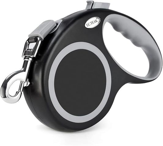 Retractable Dog Leash 26 FT, Heavy Duty Dog Leash for Dogs up to 110lbs, Strong Nylon Tape No Tangle, One-Handed Brake, Pause, Lock, Perfect for Medium Large Dogs