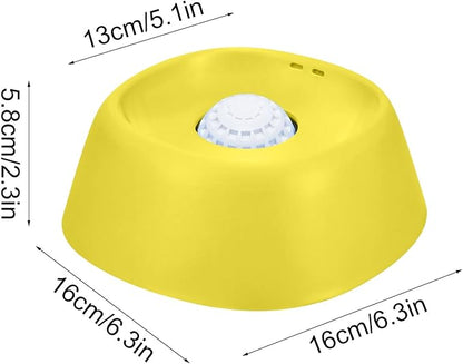 Dog Lick Bowl, Slow Feeder Dog Bowls for Liquid Treat, Dog Licking Bowl with Rolling Balls, Dog Cat Enrichment Toys - Interactive Slow Feeder & Anxiety Relief, for Large Medium Small Puppy (Yellow)