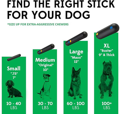 Goughnuts — Dog Toys for Aggressive Chewers | Virtually Indestructible Dog Toys for Breeds Such as Pit Bulls and German Shepherds | Heavy Duty Rubber Stick Toy | Large