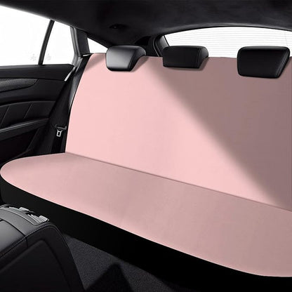 Car Interior Decor Seat Cover, Universal Stretch Back Seat Protector, Car Accessories Rear Bench Seat Covers for Trucks SUV Compatible with Pink