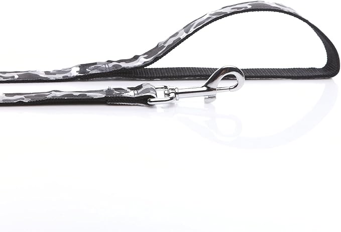 Heavy Duty Dog Leash, 4 FT/ 6 FT/ 10 FT Long, 1 Inch Wide, Nylon Camouflage Dog Leash for Small and Medium Dogs
