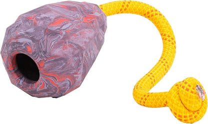 Ruffwear, Huck-a-Cone Dog Toy – Durable Tug, Throw & Fetch Toy with Knotted Rope Handle, Interactive Play for Dogs, Purple Orchid