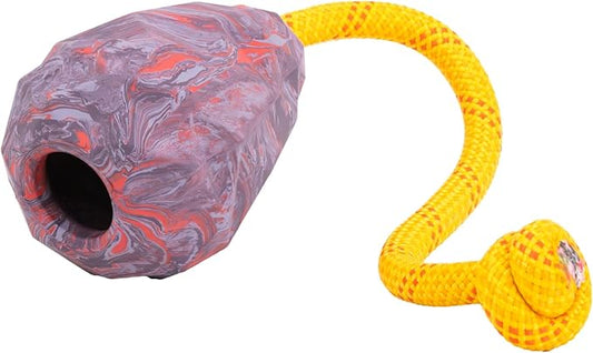 Ruffwear, Huck-a-Cone Dog Toy – Durable Tug, Throw & Fetch Toy with Knotted Rope Handle, Interactive Play for Dogs, Purple Orchid