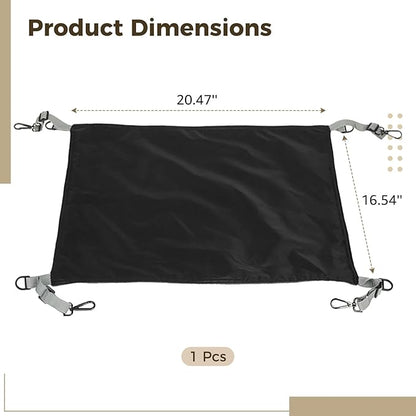 Varku Cat Hammock for Cage, Large Cozy Pet Bed, 22 x 16.5 in, Soft Plush, Adjustable Straps, Easy to Clean, Space-Saving Cat Bed for Kittens, Cats, Ferrets